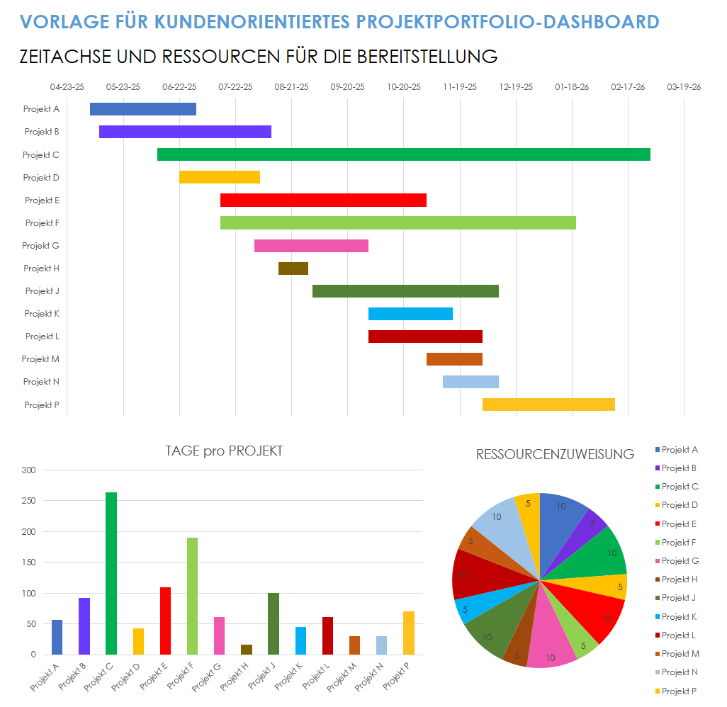 Kundenorientiertes Projektportfolio-Dashboard