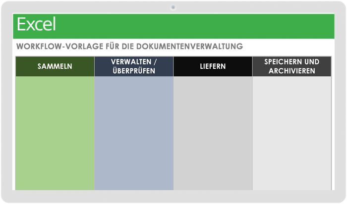 Workflow-Vorlage für die Dokumentenverwaltung