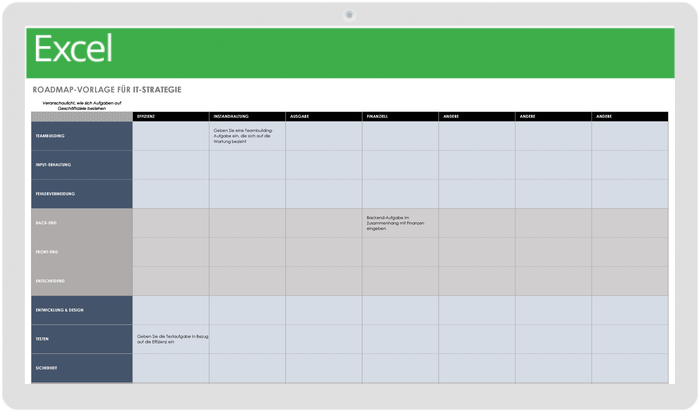 IT-Strategie-Roadmap-Vorlage