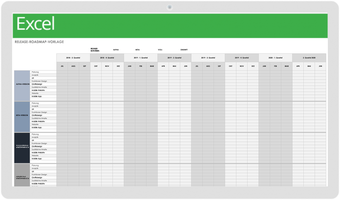 Releases-Roadmap-Vorlage